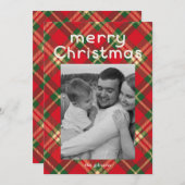 陽気なクリスマスプレド写真 シーズンカード (正面/裏面)