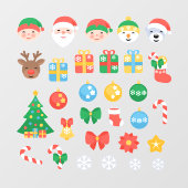 陽気なクリスマスマンガ ウィンドウサイン (シート)