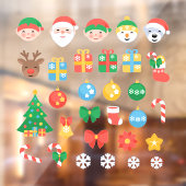 陽気なクリスマスマンガ ウィンドウサイン (シート2)