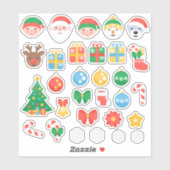 陽気なクリスマスマンガ シール (シート)