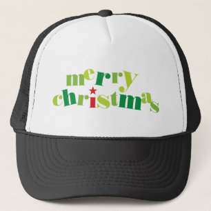 陽気なクリスマスモダンタイポグラフィ キャップ
