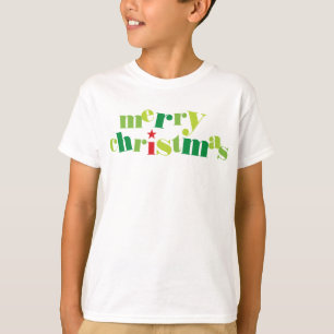 陽気なクリスマスモダンタイポグラフィ Tシャツ