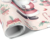 陽気なクリスマスラッピング紙 ラッピングペーパー (ロールコーナー)