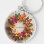 「陽気なクリスマス開花」 キーホルダー (正面)