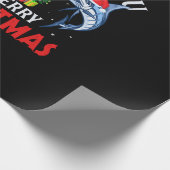 陽気なクリスマス魚釣り ラッピングペーパー (角)