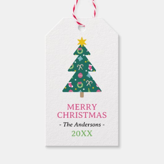 陽気なクリスマス ギフトタグ (正面)