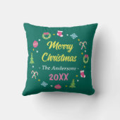 陽気なクリスマス クッション (裏面)