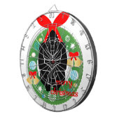 陽気なクリスマス・ゴリラ ダーツボード (正面右)