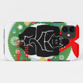 陽気なクリスマス・ゴリラ Case-Mate iPhoneケース (裏面(横))