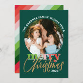 陽気なクリスマス シーズンカード (正面/裏面)