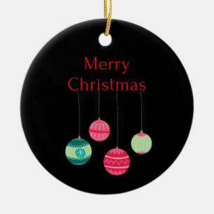 陽気なクリスマス セラミックオーナメント