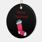 陽気なクリスマス セラミックオーナメント (左)