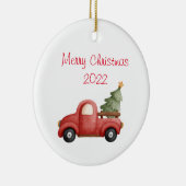 陽気なクリスマス セラミックオーナメント (右)