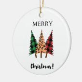 陽気なクリスマス セラミックオーナメント (左)