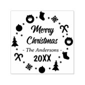 陽気なクリスマス セルフインキングスタンプ (デザイン)