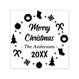 陽気なクリスマス セルフインキングスタンプ