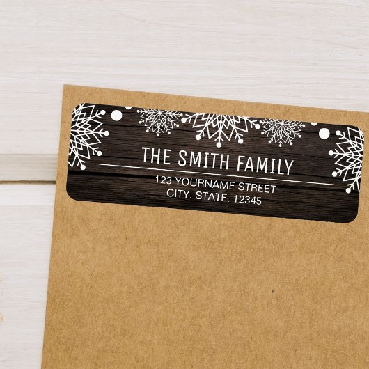 陽気なクリスマス |バ素朴ンウッドの雪 ラベル