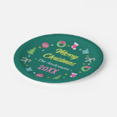 陽気なクリスマス ペーパープレート (アングル)