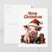 陽気なクリスマス ポストカード (正面/裏面)