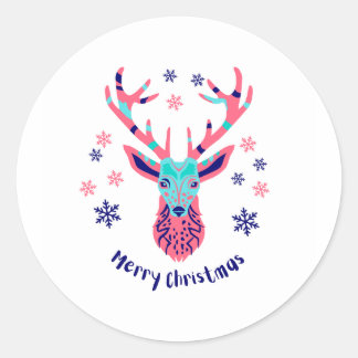 陽気なクリスマス ラウンドシール