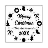 陽気なクリスマス ラバースタンプ (インプリント)