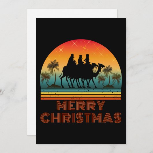 陽気なクリスマス 招待状 (正面/裏面)