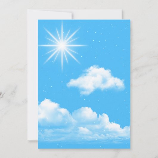 陽気なクリスマス 招待状 (裏面)