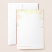 陽気なクリスマス 箔カード (裏面封筒付き)