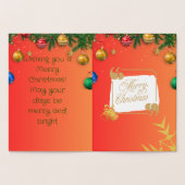 陽気なクリスマス 箔カード (内部)