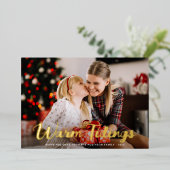 陽気なクリスマス 箔シーズンカード (立ち正面)