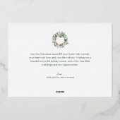 陽気なクリスマス 箔シーズンカード (裏面)