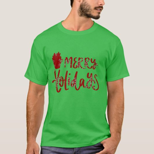 陽気なクリスマス Tシャツ (正面)