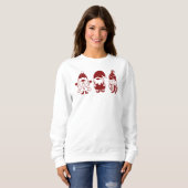 陽気なクリスマスTシャツ スウェットシャツ (正面フル)