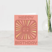 陽気なグローサンハッピーバースデーBDAY カード (正面)