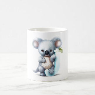 陽気なコアラ：コアラかわいいカップ – J型 コーヒーマグカップ