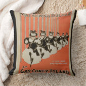 陽気なコニーアイランドの「Mathews及びBulger」のためのポスター クッション (ブランケット)