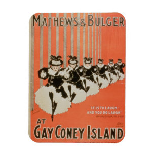 陽気なコニーアイランドの「Mathews及びBulger」のためのポスター マグネット
