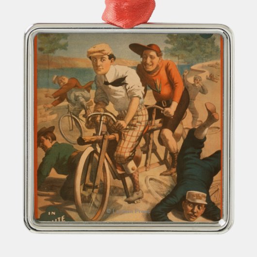 "陽気なコニーアイランド"の喜歌劇ポスター#1で メタルオーナメント (正面)