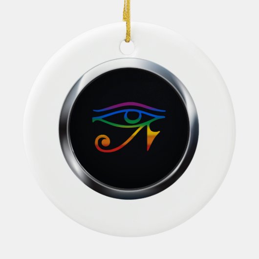 陽気なゴシックのプライドの円形浮彫り セラミックオーナメント (裏面)