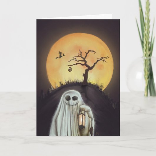 陽気なゴースト！5x7 折り畳みカード！ シーズンカード (正面)