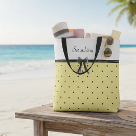 陽気なサンシャインイエローコテージコアネームトートバッグ トートバッグ