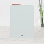 陽気なサンタとトナカイの笑い シーズンカード (裏面)