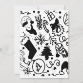 陽気なサンタの落書き クリスマス (裏面)