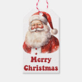 陽気なサンタクリスマスギフトラベル ギフトタグ (正面)