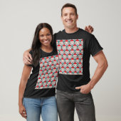 陽気なサンタクロースのクリスマスパターン Tシャツ (ユニセックス)