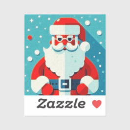 陽気なサンタクロースのクリスマス シール