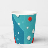 陽気なサンタクロース顔紙カップ 紙コップ (右)