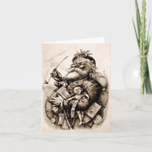 陽気なサンタクロース カード (正面)