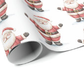 陽気なサンタクロース クリスマス ラッピングペーパー (ロールコーナー)