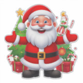 陽気なサンタクロース シール (正面)